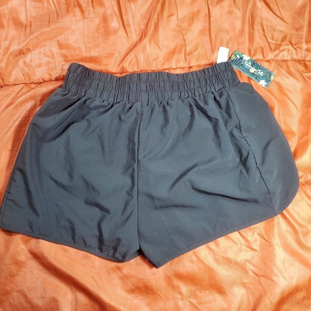 NWT Blooming Jelly Womens Size Large High Waisted‎ Running Shorts Athletic Black